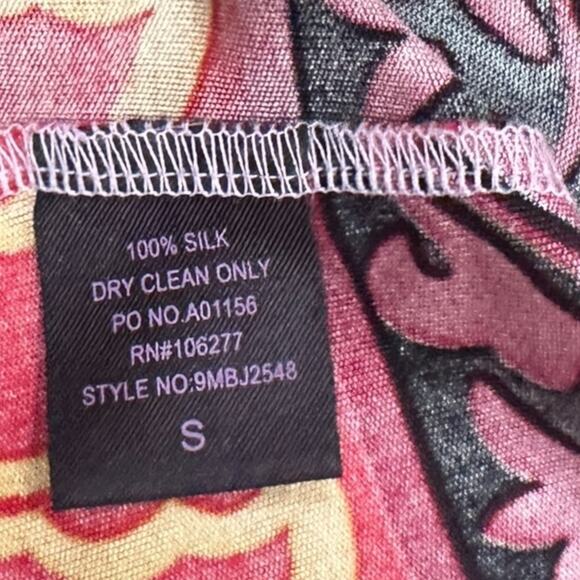 Hale Bob Mod Abstract Silk Jersey Blouse - Picture 7 of 7